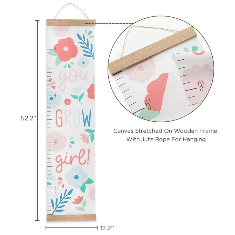 You Grow Girl Hanging Growth Chart - Growth Chart