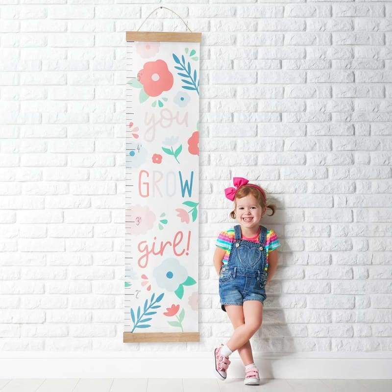 You Grow Girl Hanging Growth Chart - Growth Chart