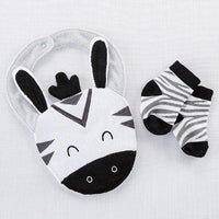 Thumbnail for Zebra Bib and Socks Set - Baby Gift Sets